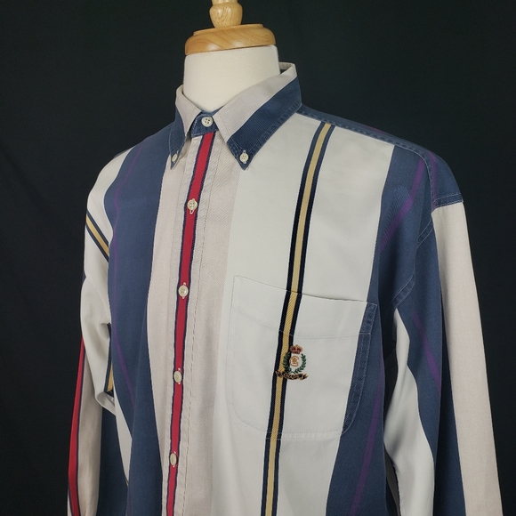 Ralph Lauren Other - Chaps Ralph Lauren Vintage Big Stripe Button Down